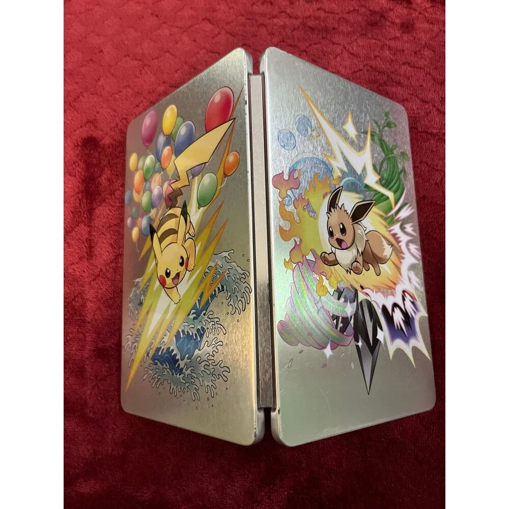 Pokémon Let's Go Pikachu Eevee Nintendo Switch SteelBook Case ONLY NO DENTS